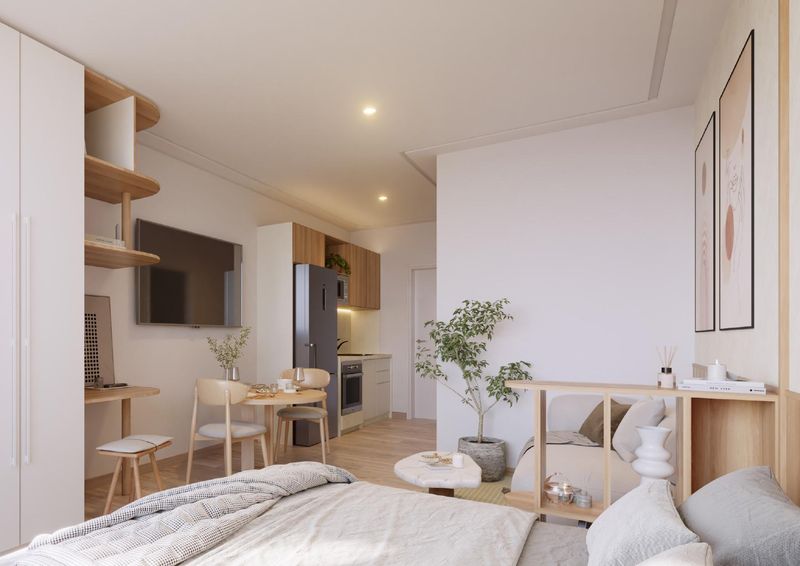 Dormitorio equipado para alquiler temporal en Asunción