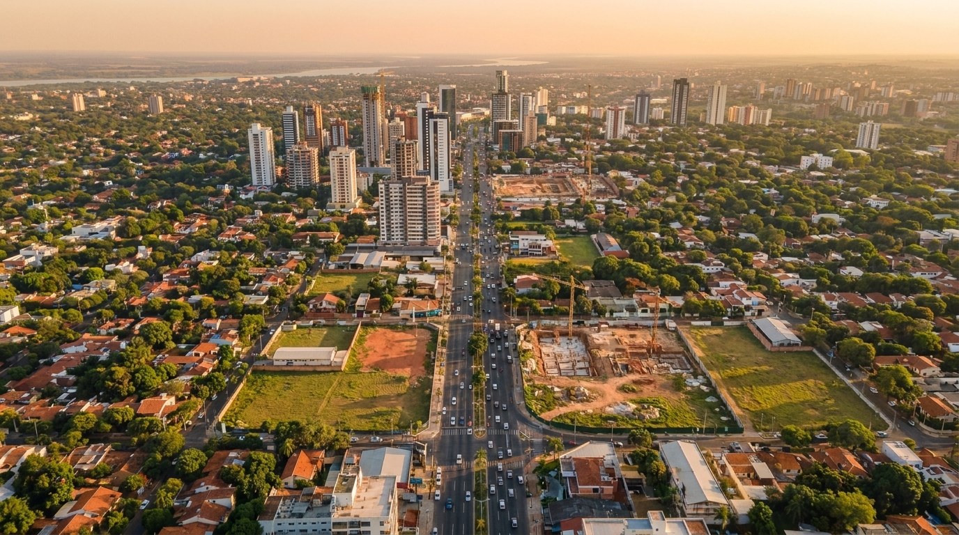 Asunción hace dos décadas, con edificación baja